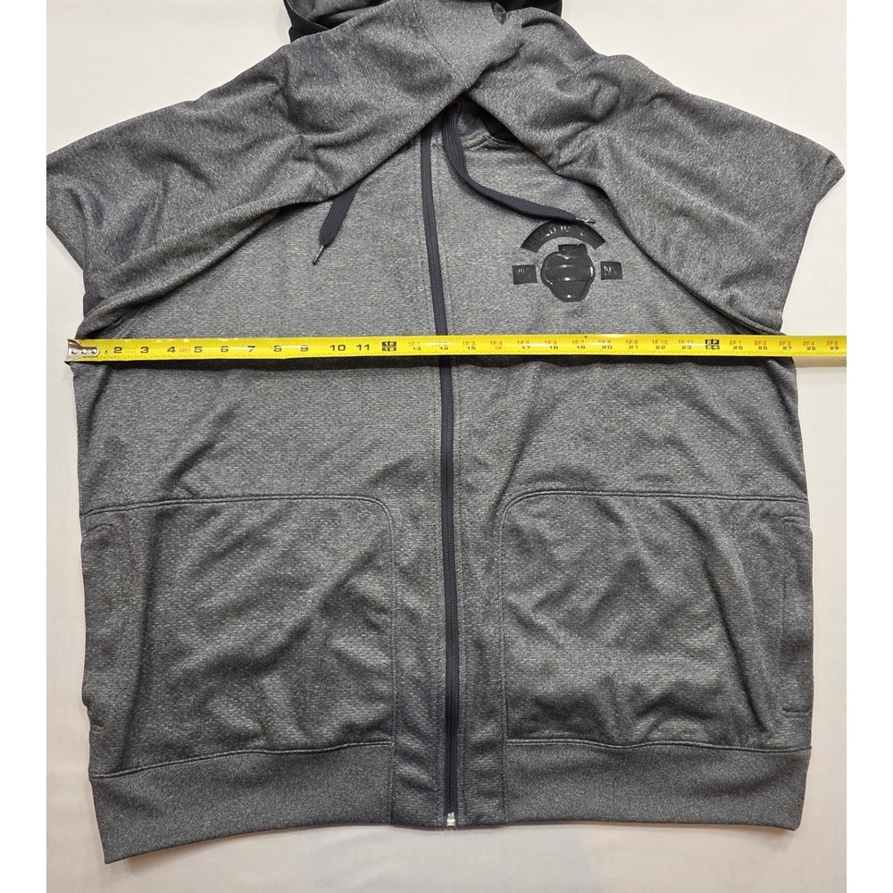 Nike Air Jordan Melo 10th Div 589124 New Full Zip Gray & Black Hoodie. Size 3X - Picture 12 of 14
